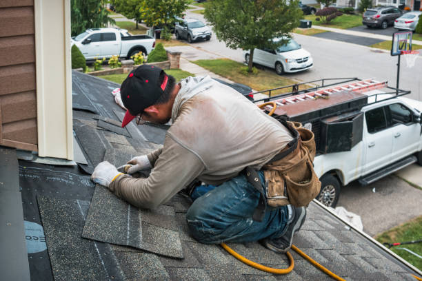 Professional Flat Roof Repair technician working in Cheyney, PA